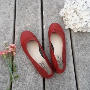 Red dress shoes